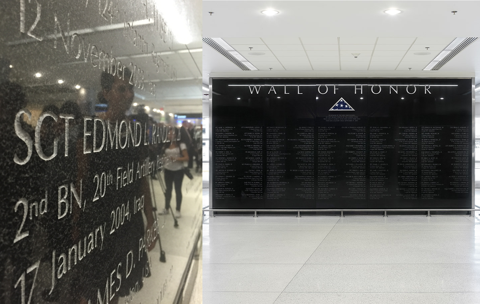 Miami International Airport wall of honor engravings beatx architects